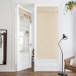 HOMEIDEAS Beige French Door Curtain