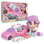 Trotties Emma with Limo, New York and Her Pop Up Mobile Limousine, Travel Dolls from the Animated Cartoon Series, with Accessories, Gift for Girls and Boys Age 3 and Above