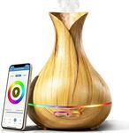 Smart Wifi Wireless Essential Oil Aromatherapy Diffuser - Works With Alexa & Google Home – Phone App & Voice Control - 400ml Ultrasonic Diffuser & Humidifier - Create Schedules - LED & Timer Settings