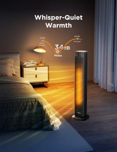 Midea 30" Ceramic Tower Heater – Portable Electric Space Heater