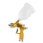 Universal Gti Pro Spray Gun Paint, Gravity Feed Air Sprays Paint for laquers and varnishes Automotive Refinishing 1.3mm Nozzle Spray Tools (Gold)