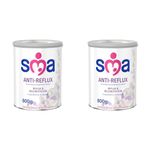 SMA Anti Reflux Baby Milk Powder Formula, From Birth, 800g (Pack of 2)