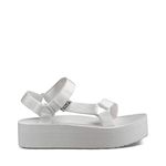 Teva Women's Flatform Universal Sandal, Bright White, 7