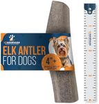 K9warehouse Natural Split Elk Antlers for Dogs Large - Premium Dog Antler Chews - Long-Lasting Deer Antler for Dogs - Ideal for Aggressive Chewers - Healthy, Safe Antlers for Medium and Large Dogs