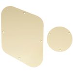 Musiclily LP Backplate and Switch Cover Set Compatible with USA Les Paul, 1Ply Cream