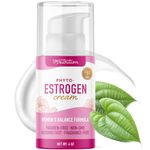 Phyto Estrogen Cream for Women | Plant Based Hot Flash, Menopause & Menstrual Cycle Support | Wild Yam, Black Cohosh, Dong Quai, Red Clover | 96 Topical Servings | 4oz Pump | Vegan, Paraben-Free