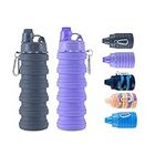 Collapsible Water Bottles 2 pack Tr