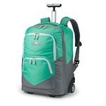 High Sierra Freewheel Pro Wheeled Backpack with 360 Degree Reflectivity, Aquamarine, 21.60 x 10 x 15.60 inches, Rolling