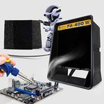 Kratio Fume Extractor Anti-ESD Solder Smoke Absorber Portable Filter for Soldering DIY Fan Extraction Equipment with Spare Activated Carbon Brazing Welding Soldering, Prevention Remover
