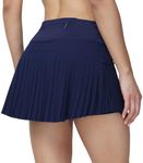 Jhsnjnr Women's Mini Skirt for Sports High Waisted Tennis Skirt with Shorts Casual Athletic Golf Skort Navy Blue