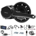 Bafang 1000W 52V Mid Drive Kit Ebike Conversion Kit Mid Drive Motor Kit BBS-HD, Electric Bike Conversion Kit with 500C LCD Display, for 68-73 Bottom Bracket