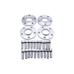 4PCS 15mm& 20mm Spacers 5x112mm Hubcentric Forged Wheels Spacer Kit Mit 20x Lug Bolts M14x1.5 Hub Bore 66.5mm for Audi A5