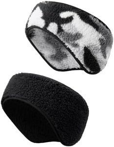 AUSFLUG Winter Windproof Ear Warmer Headband for Women, Double-Sided Plush