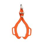 2 Serrated Claw Hook,Log Lifting Tongs, Heavy Duty Grapple Timber Claw,Lumber Skidding,Log Lifting -18in