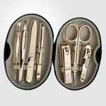 World No. 1. Three Seven (777) Travel Manicure Grooming Kit Nail Clipper Set (7 PCs TS-3300BG) MADE IN KOREA SINCE 1975.