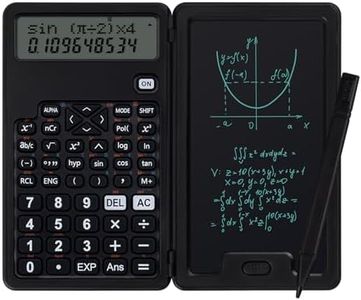 Scientific Calculators for Students, Office Desktop Calculators, 240 Computing Functions, Small Calculator with Notepad, Ideal for Middle High School Students and Teachers (Black)