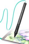 SonarPen - Pressure Sensitive Smart Stylus Pen with Palm Rejection and Shortcut Button. Battery-Less. Compatible with Apple iPad/Pro/Mini/iPhone/Android/Switch/Chromebook (Aqua Green)