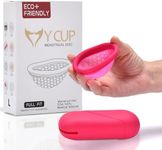Hawwwy Reusable Menstrual Cup - Washable Period Cup with Flat-fold Compact Design - Teen or Adult Period Cups - Feminine's Alternative to Menstrual Pads - Silicone Menstrual Cups
