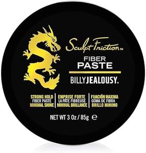 Billy Jealousy Sculpt Friction Fiber Hair Paste for Men, Adds Volume & Texture with Touchable Hold & Low Shine, Hair Product for Fine or Thinning Crown, 3 Oz