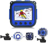 PROGRACE Kids Waterproof Camera for Kids Action Video Digital Camera 1080 HD Toy Camera for Boys Birthday Christmas New Year Gifts, Blue