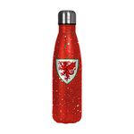 FOCO Officially Licensed Wales Football Paint Splatter 500ml Reusable Water Bottle