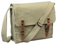 Rothco Vintage Stonewashed Cotton Canvas Blank Medics Bag, Khaki, One Size, Canvas Bag