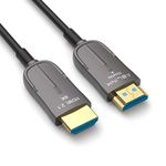 8K HDMI 2.1 Cable 30ft, Ablink Fiber Optic HDMI Cable, with 48Gbps Bandwidth for HDR HDCP2.3 eARC 8K60Hz, 4K 120Hz Compatible with PS5,LG C9,RTX 3090/80, Xbox Series, in Wall CL3 Rated.