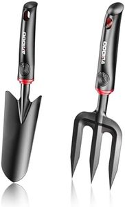Gartenwerkzeug Set, Kohlenstoffstahl Gartengeräte Set 2-teilig Garten Werkzeug Set Handkelle Gartenschaufel und Garten Unkrautstecher für Pflanzen und Gartenarbeit