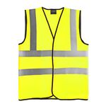 Step Ahead/Kuest HI VIS Reflective Safety Waistcoat (Yellow, Large)