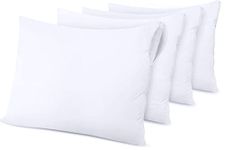 Utopia Bedding Waterproof Zippered Pillow Protectors (Standard Size - 50 x 75 cm) - Pack of 4 - Anti Bed Bug and Dust Mite Proof Pillow Encasement