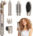 Nawedaa 6-in-1 Hair Dryer Brush with LCD Display | 110,000 RPM High-Speed Air Wrap Hair Styler for Fast Salon-Style Drying & Styling | Hot Air Brush Air Curler for More Volume & Less Frizzc and Damage