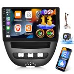 Car Radio for Toyota Aygo/Peugeot 107 /Citroen C1 2005-2014, [2G+64G] 10.1 inch Android Touch Screen Aygo Stereo, CarPlay/Android Auto/DSP Audio/1080P/SWC/Bluetooth/WiFi