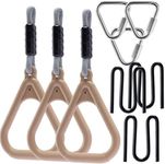 3 Triangle Holds for Monkey Line, Gorilla Line & Ninja Warrior Obstacle Courses, Colorful – Complete Expansion Kit with Durable Buckles & Carabiners, Easy Setup, Safe & Secure Training Equipment