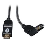 Tripp Lite High-Speed HDMI Cable with Swivel Connectors, Digital Video with Audio, UHD 4K (M/M), 3.05 m (P568-010-SW)