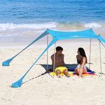 Sun Ninja - 2 Person Beach Tent - Turquoise