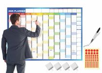 A0 Wall Planner 2025 Uk Wall Calendar Large Yearly Planner Jan To Dec Full Year Planning Chart Student Family Home School Office Work Study Annual Poster Multi Approx 84.1x118.9cm (1Pc)