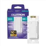 Lutron Humidity Sensor Switch, Bathroom Exhaust Fan, Automatic Moisture Control, 3-Amp Single-Pole Fan Switch, White, MS-HS3G-WH