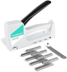 HAUSHOF Light Duty Staple Gun Kit, Fits JT21 Staples of 1/4'' & 5/16'' & 3/8'', Includes 800 Staples of 5/16'' and A Staple Remover, Staple Gun for Upholstery, DIY, Decoration, Carpentry, Furniture