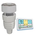 ECOWITT Weather Stations WS3821, 7 in 1 Solar Power Wifi Home Outdoor Weather Sensor WS90, 7.5 inch Garden Wireless Indoor Color LCD Console, IOT Intelligent Linkage Control, Ecowitt Weather Assistant