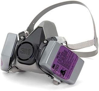 3M Unisex NIOSH approved P100/6200 Half Face Reusable Respirator with Particulate Filters (Grey)