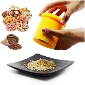 FOVNOT Manual Nut Grinder Multifunctional Dried Fruit Crusher Peanut Masher Nut Chopper Peanut Grinding Tool Suitable for Walnuts Peanuts Coffee Beans Cashews and Other Small Particles of Seasoning