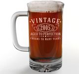 Vintage 2005 Etched 16oz Glass Beer