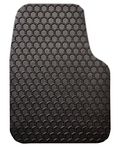 Intro-Tech Hexomat Front Row Custom Floor Mats for Select Mercedes Sprinter Van Models - Rubber-like Compound (Black)