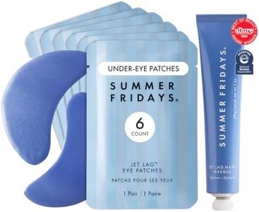 Summer Fridays Jet Lag Duo- Jet Lag Eye Patches 6ct + Jet Lag Mask Mini