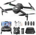 Holy Stone GPS Drone with Camera 4K for Beginners, HS460 Foldable Drones with 26 Mins Long Flight Time, Brushless Motor, Follow Me, Auto Return, 5G FPV Transmission, Under 249g Easy for Adults