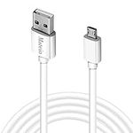 Micro USB Charger Cable, 15 Ft Durable Extra Long USB 2.0 Charge Cord, High Charging Speed for Android，Windows Smartphones，Samsung，HTC，Motorola，LG，Tablet and More，White