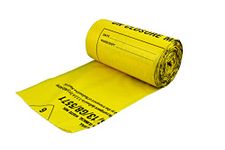 Hanfare CX50/CWMD3 Waste Sack Roll, Medium Duty, 30 L/5 kg, Yellow (Pack of 50)