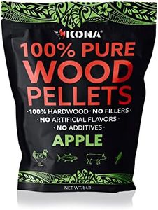 Kona 100% Apple Smoker Pellets, Intended for Ninja Woodfire Outdoor Grill, 8 lb Resealable Bags