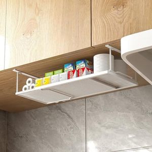 YOLOPARK Under Shelf Organizer, Extendable Under Shelf Storage for Pantry Cabinet, Laundry Room, Shoe Bench, Closet