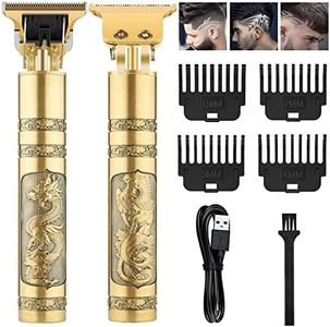 Hair Clippers Men, T-Blade Shavers for Men Electric Beard Trimmer Mens Cordless Hair Clipper USB Rechargeable Grooming Kit for Men Gift